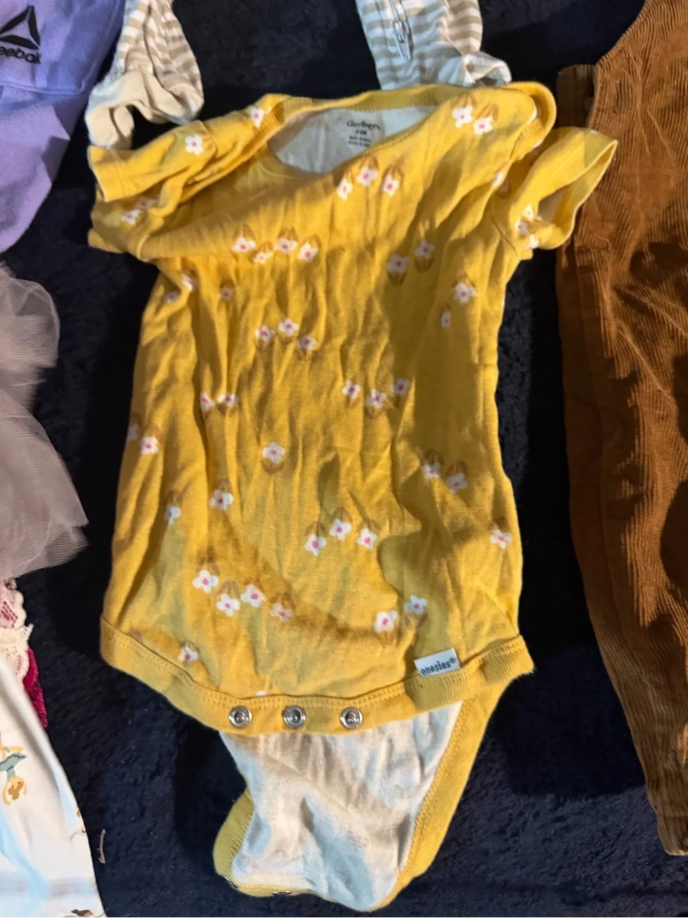 Kids One-Piece Essentials Pack - Pink, Yellow, White, Brown, Purple